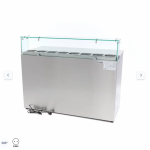  Ψυγείο προετοιμασίας πίτσας 3 πόρτες - 137cm - 400L - με γυάλινο κάλυμμα